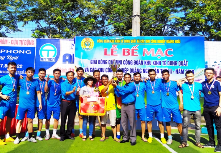 Giải bóng đá Mini truyền thống Công đoàn KKT Dung Quất và các KCN Quảng Ngãi lần thứ III năm 2019