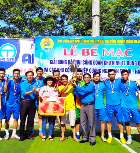 Giải bóng đá Mini truyền thống Công đoàn KKT Dung Quất và các KCN Quảng Ngãi lần thứ III năm 2019